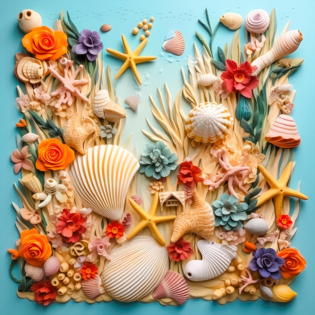 sea shells background