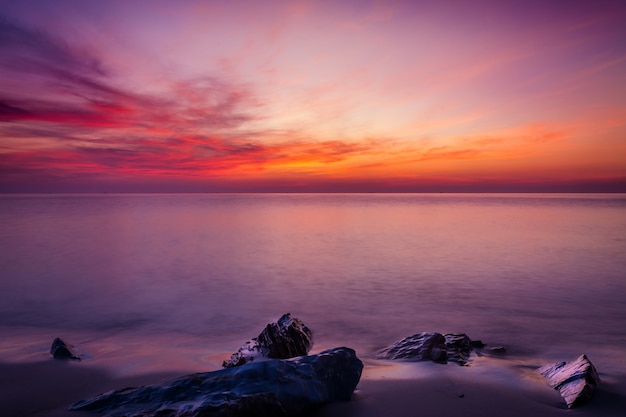 Sea and sky in Twilight time