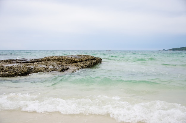 Sea and stone in morning