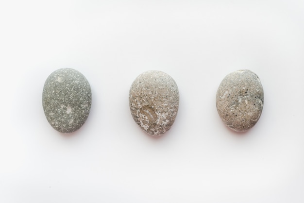 sea stones on a white background smooth stones sea stones