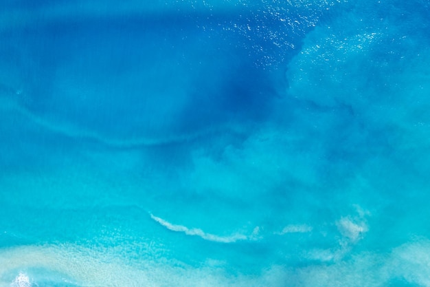 Sea surface aerial view water surface texture Blue sea background