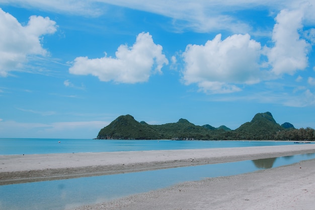 Sea view with beautiful clouds