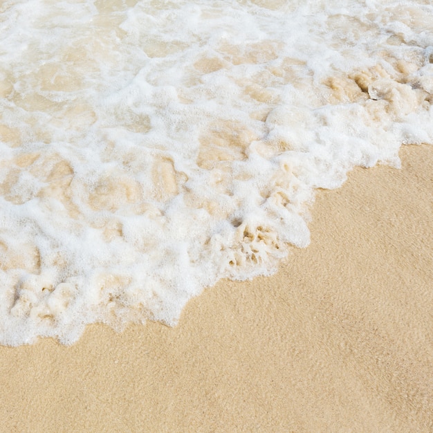 Sea water on sand beach