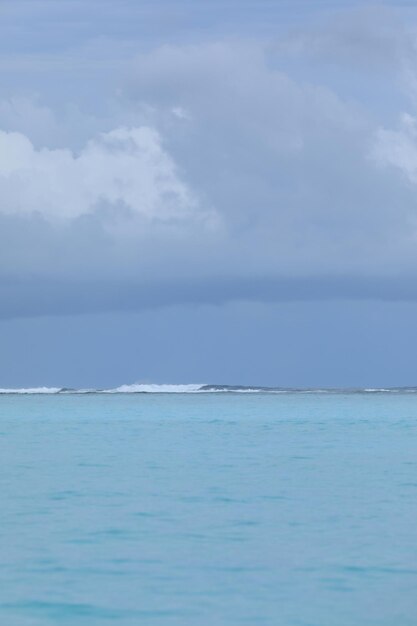 sea wave and blue sky