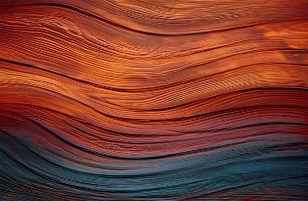 sea wave in the form of a wooden board