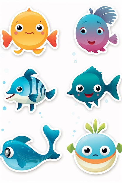 Sea world sticker card