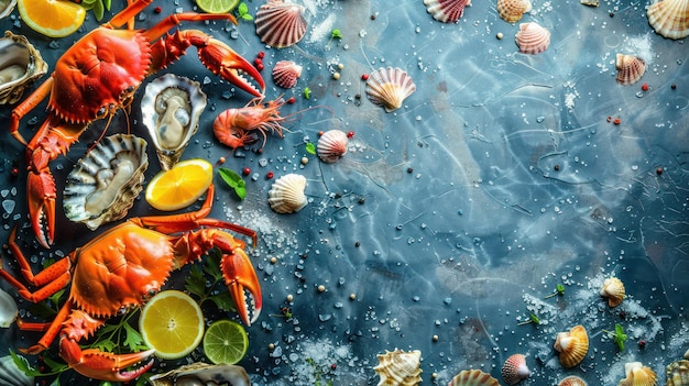 Photo seafood delicacy a culinary journey