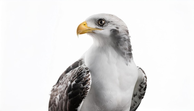 Seahawk on white background Isolated of Animal