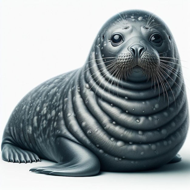 A seal on a white background