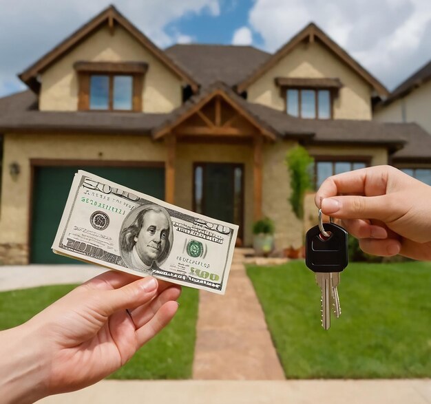 Sealing the Deal Realistic Images of Cash for House Keys Transactions