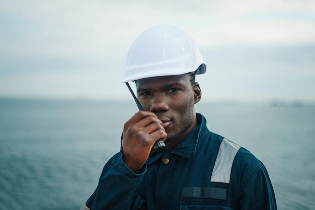 Seaman AB or Bosun on deck of vessel or ship