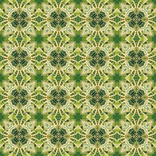 Seamless abstract green floral pattern elegant gift wrapping paper template