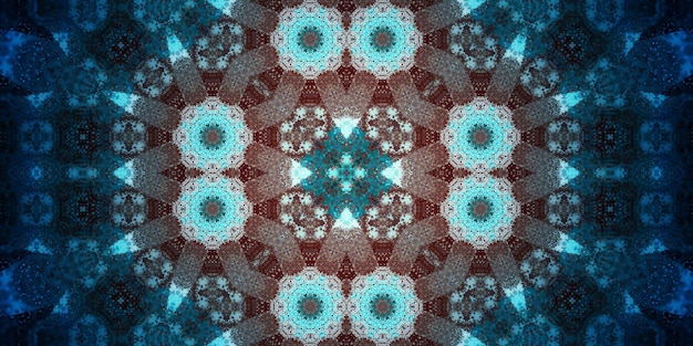 Seamless abstract kaleidoscope pattern Panoramic abstract texture Repeating pattern