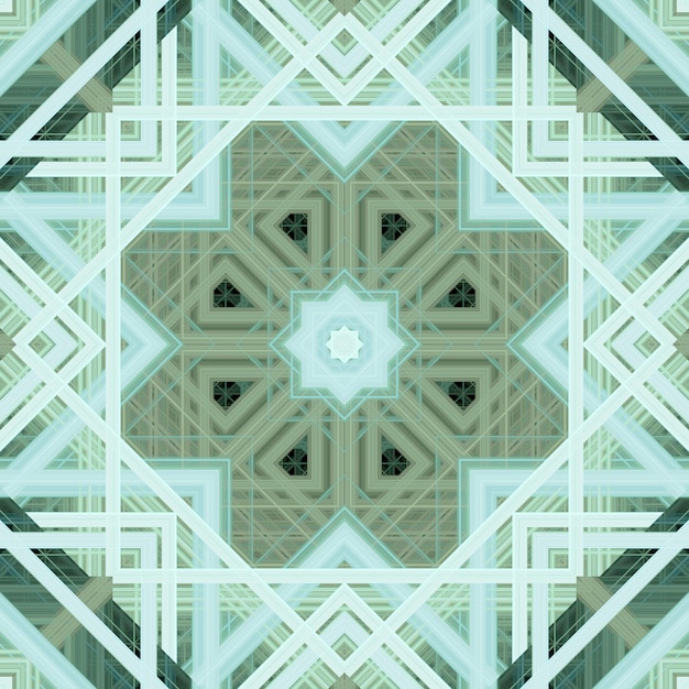 Seamless abstract pattern Square background of lines and patterns Kaleidoscope of textures