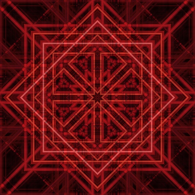 Seamless abstract pattern Square background of lines and patterns Kaleidoscope of textures