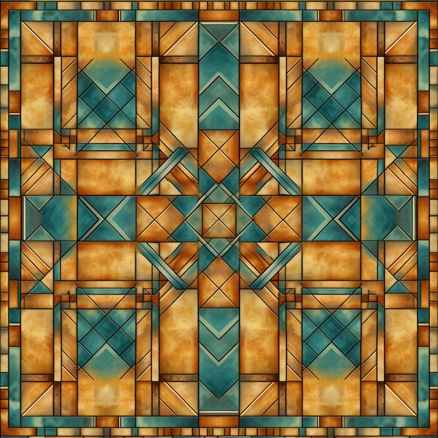 Seamless abstract pattern in the style of stainedglass window