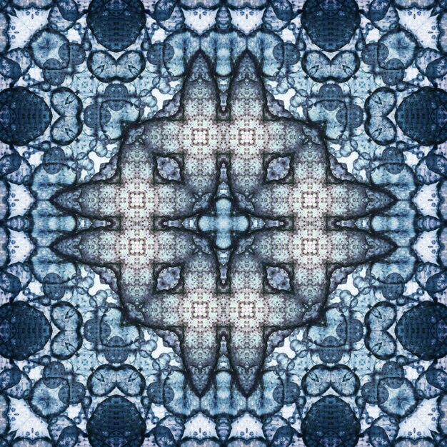 seamless abstract pattern and texture Symmetrical pattern of watercolors and bubbles