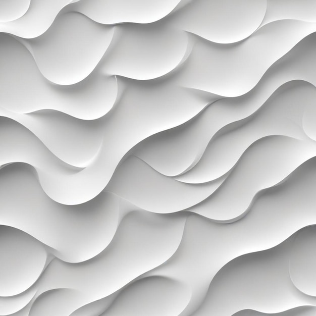 A seamless abstract pattern with wavy organic shapes in shades of white and light gray