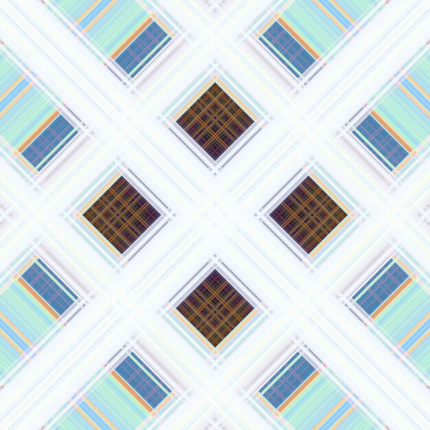 Seamless abstract Scottish patterns Patterns of rhombuses and lines Digital random patterns