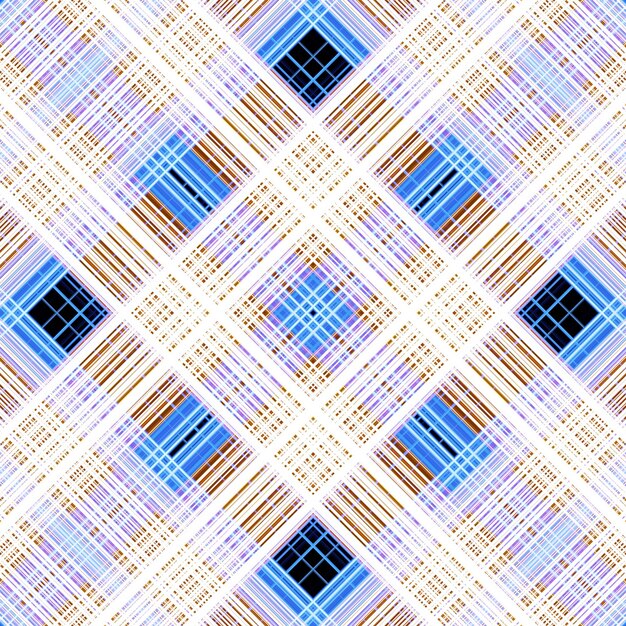 Seamless abstract Scottish patterns Patterns of rhombuses and lines Digital random patterns