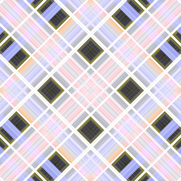 Seamless abstract Scottish patterns Patterns of rhombuses and lines Digital random patterns