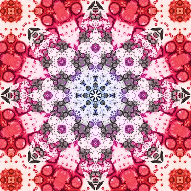 Seamless abstract square pattern Symmetrical round pattern Authors patterns