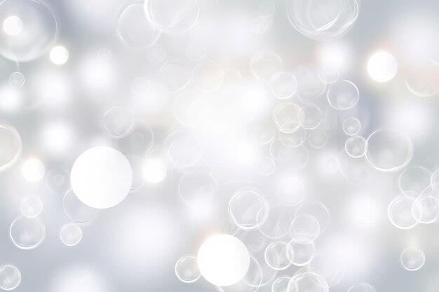 Seamless abstract white bokeh blur background texture