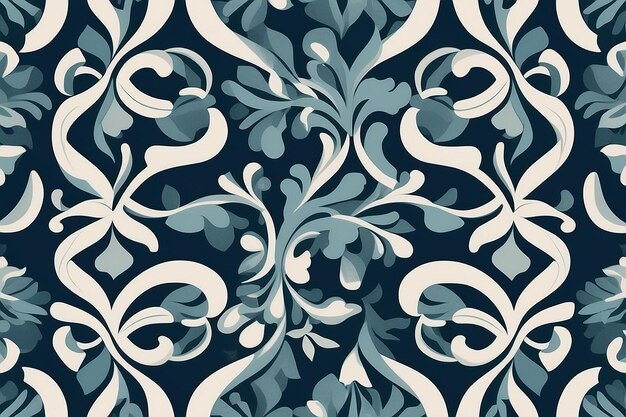 Photo seamless arabesque minimal abstract organic shapes pattern floral geometric brocade texture fabric background