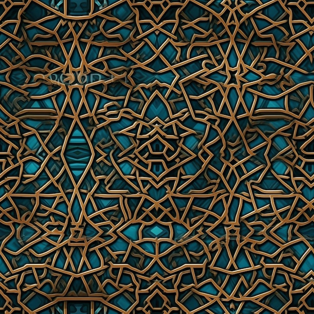 Seamless Arabic Pattern Background Oriental Islamic Ornament