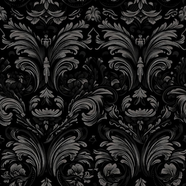 Seamless Background Black Generative AI