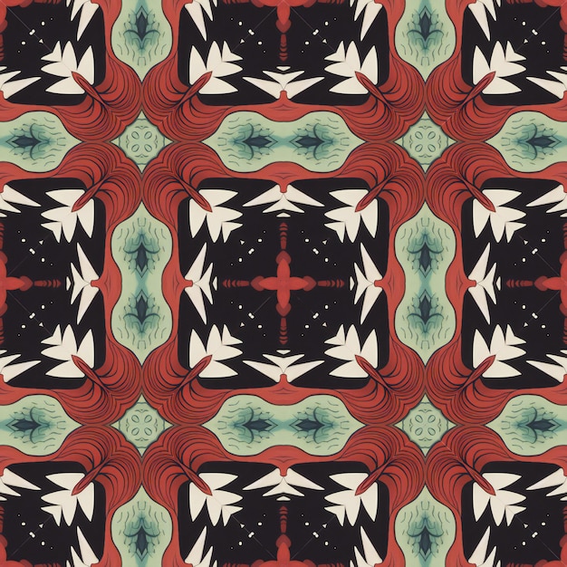 Seamless background pattern Abstract geometric pattern with symmetrical elements