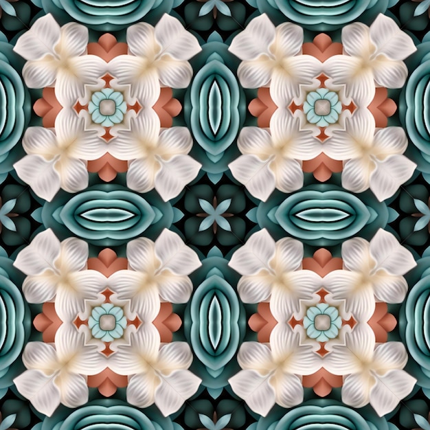 Seamless background pattern Abstract symmetrical geometrical pattern with symmetrical elements