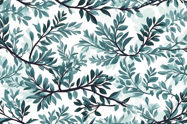 seamless background with branches vector illustration