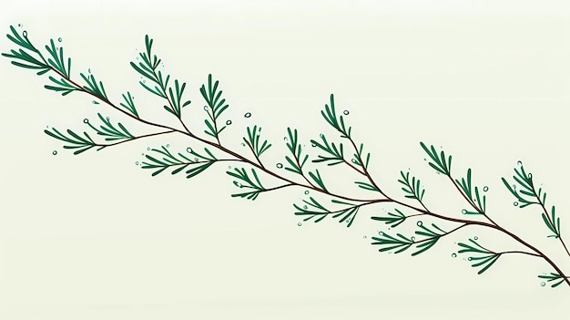 seamless background with coniferous branches pattern coniferous fir