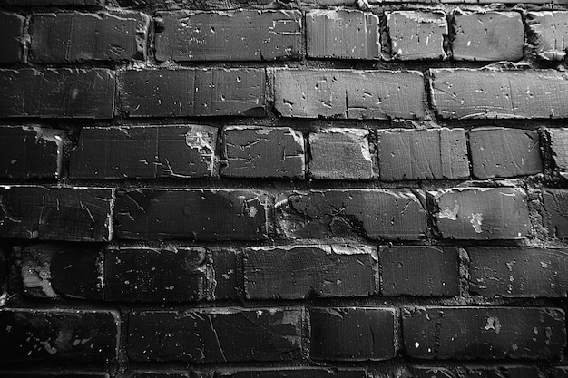 Seamless Black Brick Wall Background