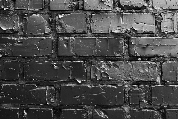 Seamless Black Brick Wall Background