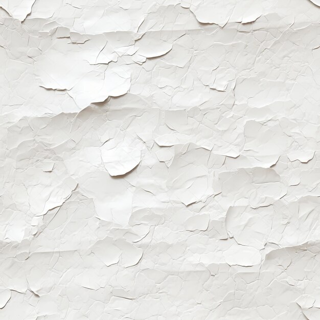 seamless bright white old crunched and creased paper texture