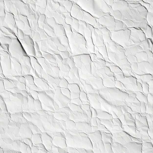 seamless bright white old crunched and creased paper texture