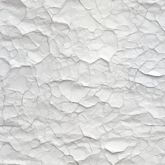 seamless bright white old crunched and creased paper texture