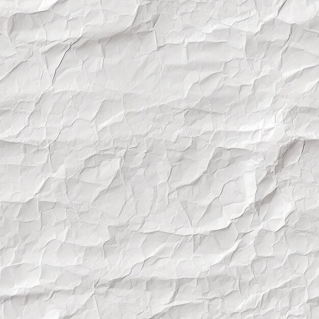 seamless bright white old crunched and creased paper texture