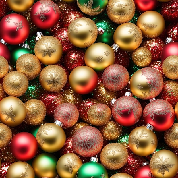 Seamless Christmas Bauble Texture