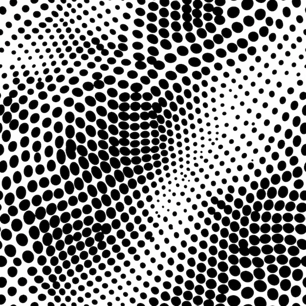 Seamless Circle Halftone Pattern Design