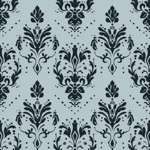 Seamless Damask Pattern Elegant Floral Background for Vintage or Luxury Design