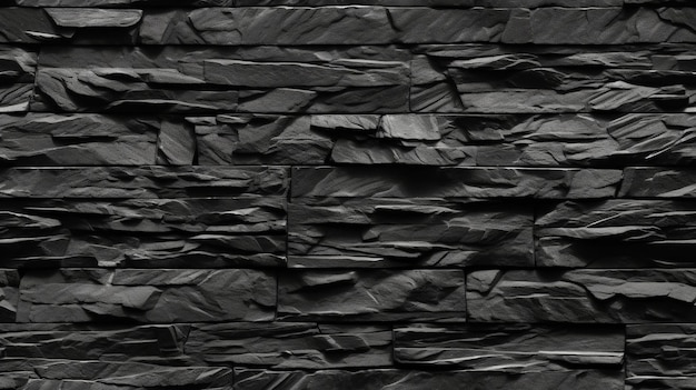 Seamless Dark Grey Black Slate Background Texture