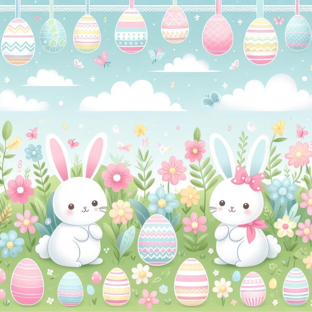 Seamless easter egg pattern