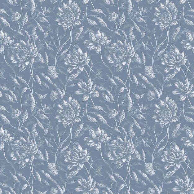 Seamless floral background AI generated