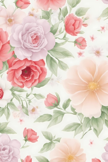 seamless floral pattern background