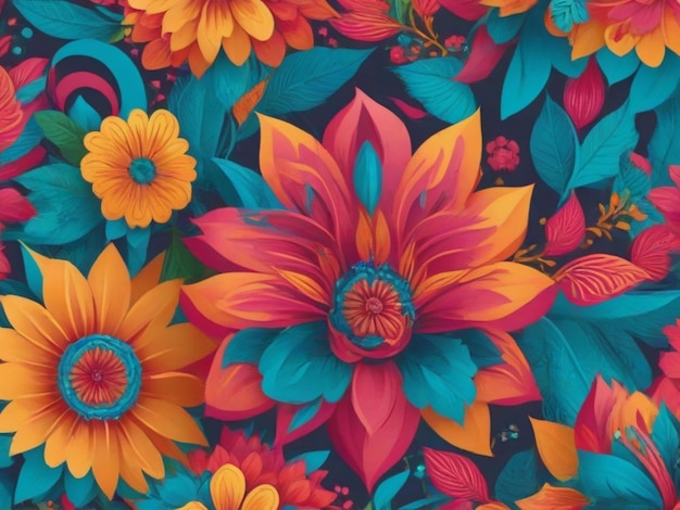 seamless floral pattern background