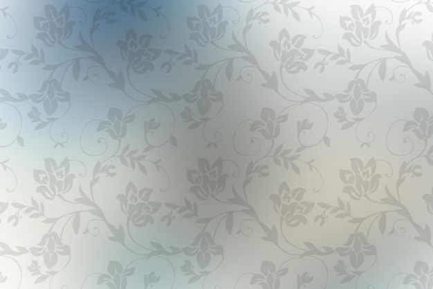 Seamless floral pattern Light blue background with flowers and leaves