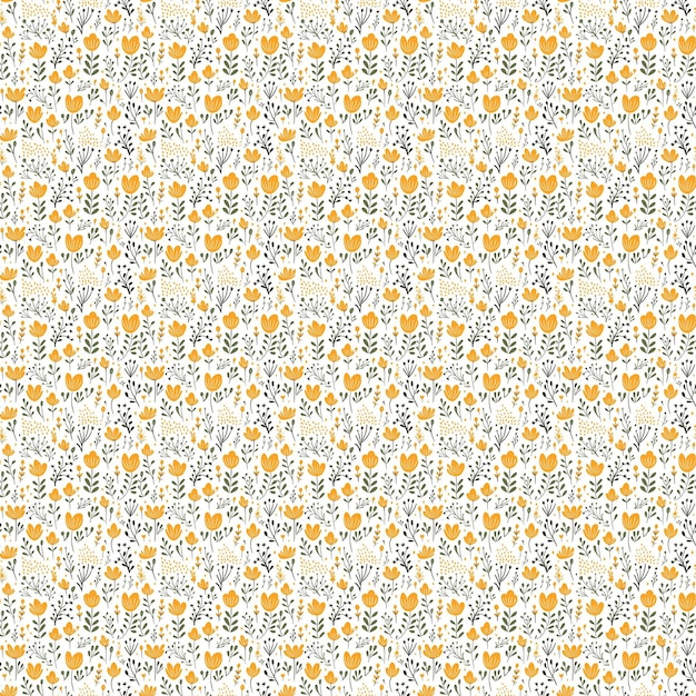 Photo seamless floral pattern